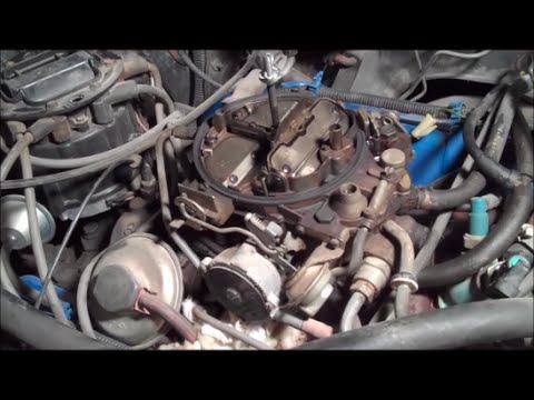 how to set a quadrajet carburetor