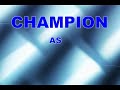 Champion AS-F flight type dishwasher