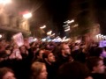 La manifestación del 21 de Febrero por las calles de Barcelona llegó a la comisaria de la policía nacional en Via Laietana. ¿Por que lleváis el casco si no tenéis cerebro?