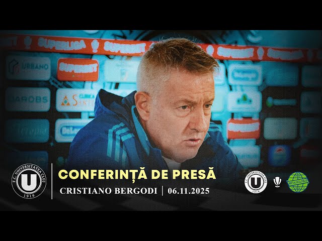 🎙 CONFERINȚĂ DE PRESĂ | Cristiano Bergodi: „Sper că vom face un meci bun”  FC Universitatea Cluj 6,49 K de abonați  Abonează-te  24   Trimite