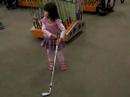 Tiffany Zi Yan in a golf shop