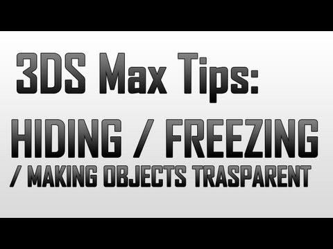 how to isolate objects in 3ds max