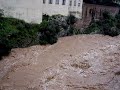 El riu Gorgos al seu pas per Gata de Gorgos amb la Cova dels Gats tapada.