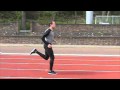 Pose running technique training (before and after)