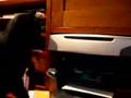 Spike attacking the printer
