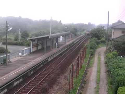 鹿島臨海鉄道大洗鹿島線6000系　長者ヶ浜潮騒はまなす公園前駅到着