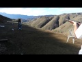 .30 M1 Carbine Firing at a Steel Body Armor Plate at 30'