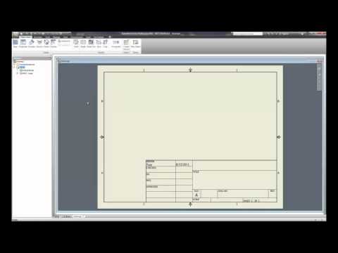Inventor 2012 Drawing Creation Video 1