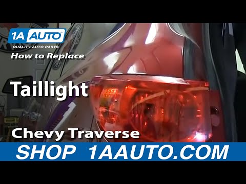 How To Install Replace Broken Taillight 2009-14 Chevy Traverse