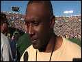 heisman trophy winning wide receiver tim brown breaks down the irish offense and talks about the importance of good offensive line play and qb/wr timing.