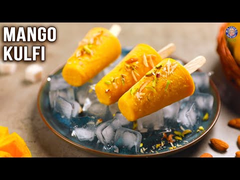 Mango Kulfi – Only 3 Ingredients | How To Make Mango Kulfi at Home | MOTHER’S RECIPE | Summer Recipe