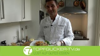 Mit Büffelmozzarella gefüllte Roulade vom Stubenküken | Rezepte Empfehlung Topfgucker-TV