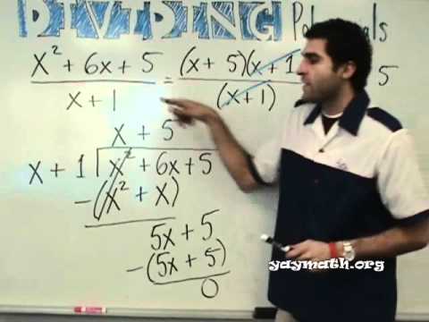 yaymath - Join us as we cover the division of polynomials by long division. The students came up with their own yaymath version of
