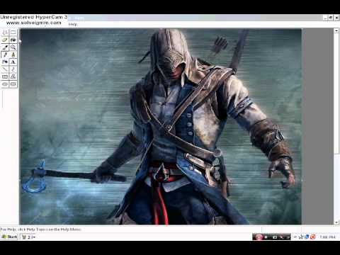 how to crop a picture in paint windows xp