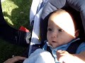 G2 giggles in car seat - 4 months