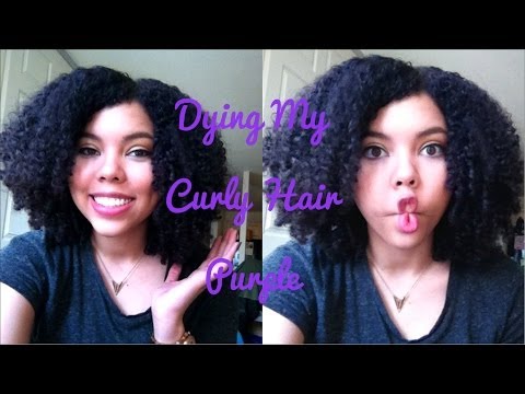 how to dye hair purple no bleach