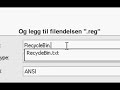 Hurtigtasten - Hvordan skjule papirkurven Hurtigtasten - Hvordan skjule papirkurven