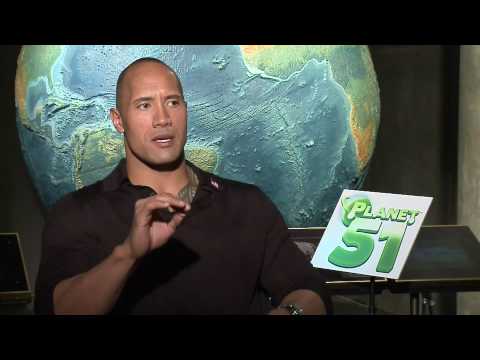 Dwayne The Rock Johnson interview for Planet 51 in HD