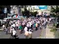 مسيرة تشيع جثامين الحرائر بساحة الحريه