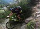Singletrail nach Brig, Abstieg