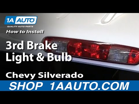 How To Install Change 3rd Brake Light and Bulb 2007-13 Chevy Silverado GMC Sierra