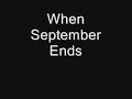 When September Ends; Adapted