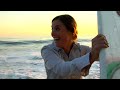 The cast gets all wet shooting the the premiere episode's surfing scene