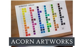 Derwent Inktense Colour Chart