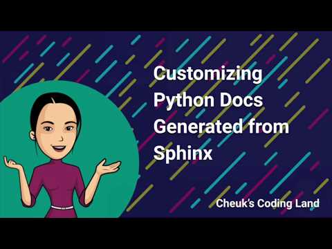 Customizing Python Docs Generated by Sphinx
