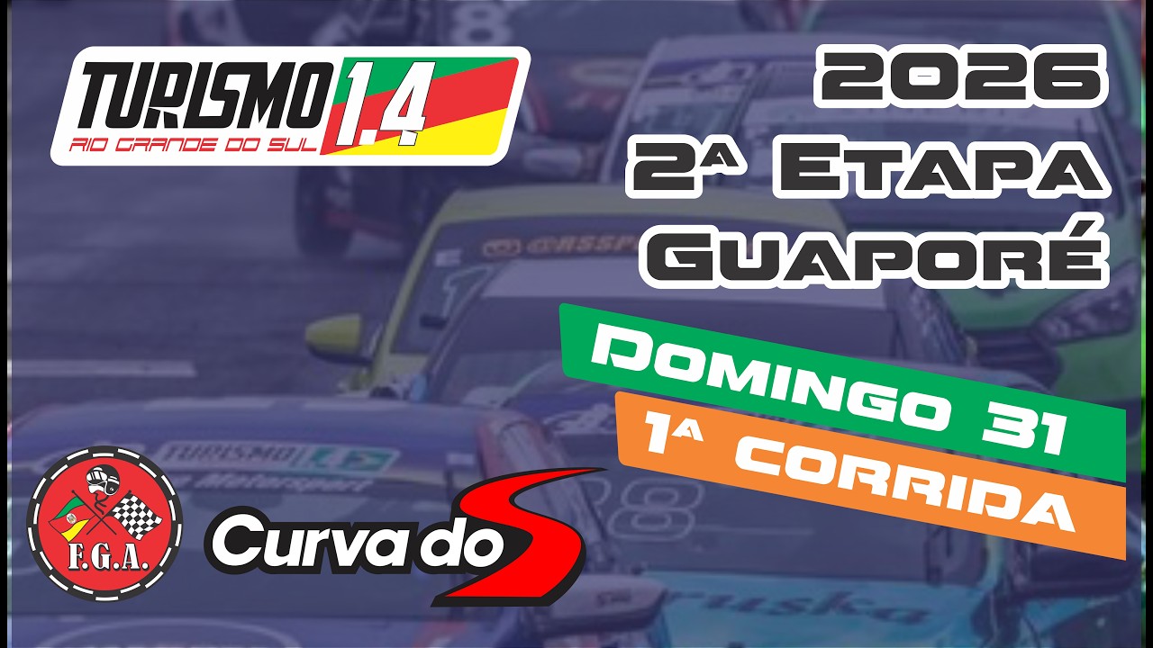 Turismo 1.4 RS CORRIDA 1 - 2ª etapa Autódromo Guaporé 31.05.2026