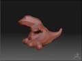 zbrush 3 making of a baby dino with Zsphere
