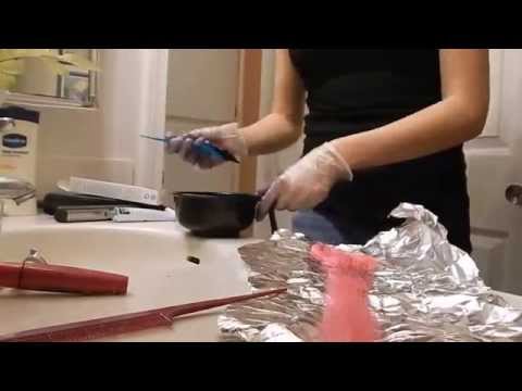 how to dye underneath bangs