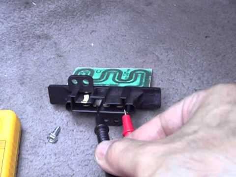 2001 Nissan Altima Blower Motor Resistor Replacement