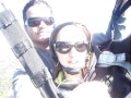 Vôo duplo de parapente Arlindo e Grazi