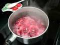Cranberry sauce done cooking