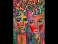 Lierre Foest - Watercolor ACEO ACEOs Paintings Folk Art  Gnossiennes Erik Satie