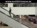Stuck on an escalator