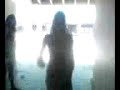 elvia getting aburi wet