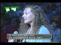 Cathy Crosslin sings National Anthem