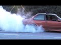 MTT Extreme Orange E30 turbo long burnout