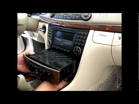 How to Remove Radio / Navigation / CD Player from Mercedes E320 E350 for Repair