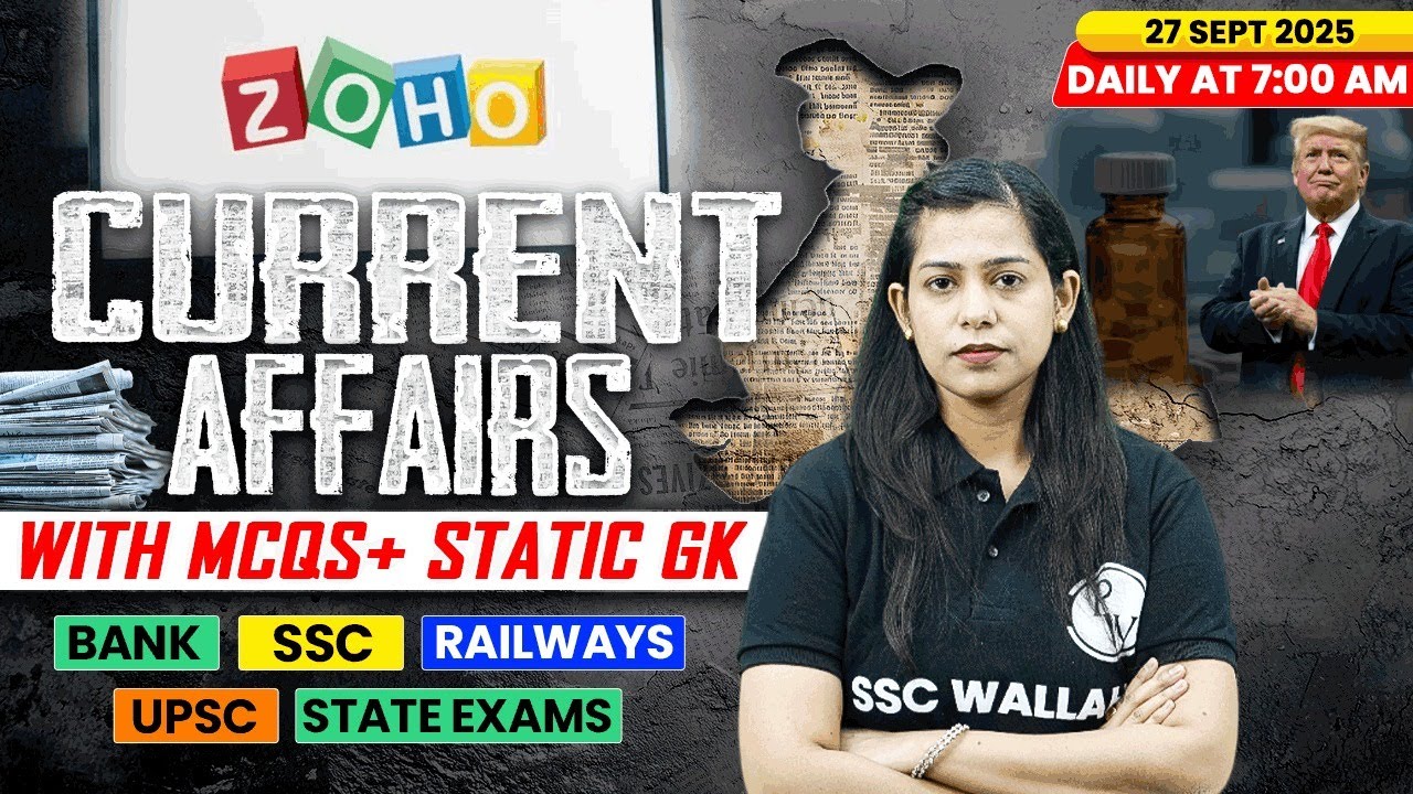Current Affairs Today | 27 September Current Affairs 2025 | Daily Current Affairs | By Krati Mam