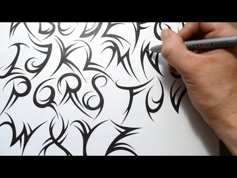 how to draw tribal