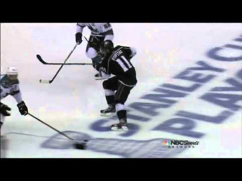 Murtz - Anze Kopitar eats a deflected Dustin Brown slapshot in the 3rd period. Kopitar left the ice bleeding from the mouth area. He returned a few shifts later. May...