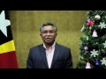Happy new year 2017 and merry christmas message from Prime Minister, Rui Maria de Araújo