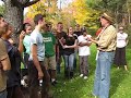 tom gavin likes to have his students bright-eyed and chipper during class... he decided that the best way to get them enthusiastic about moving firewood was to sing them a little song about waking up... here's to tom gavin. :)