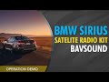 BMW Sirius Satellite Radio Kit by BSW, Operation Demo