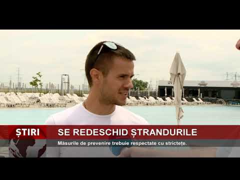 Ștrandurile și piscinele, redeschise de luni