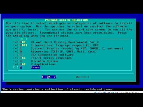 Configurazione Slackware: installazione dei diversi pacchett... Configurazione Slackware: installazione dei diversi pacchett...
