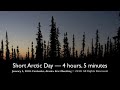Winter Solstice in the Arctic. Fairbanks, Alaska Time-lapse video.